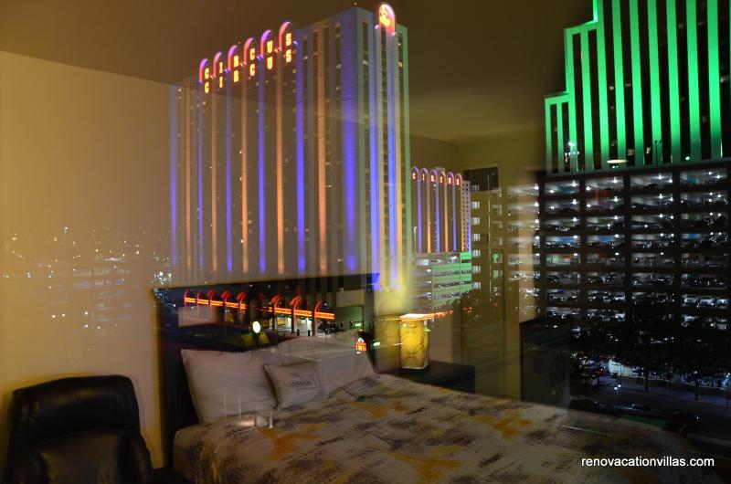 Night view from window