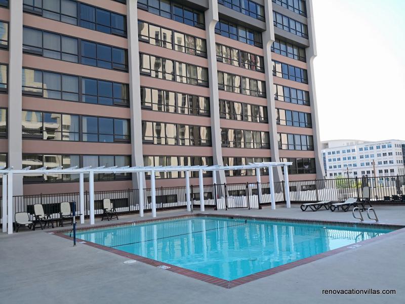 Outdoor seasonal swimming pool