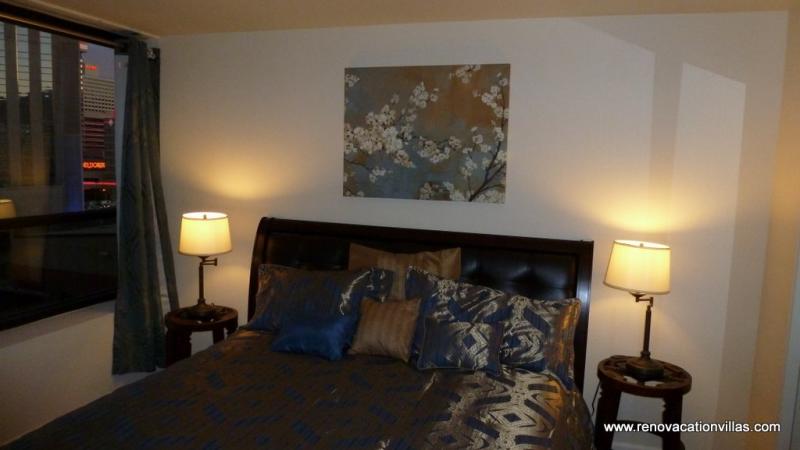 Bed Room Looking out at night